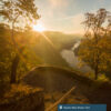 Scenic overlook of Hawks Nest State Park.