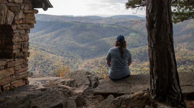 Scenic overlook at Lost River State Park.