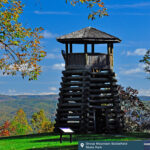 A lookout tower at Droop Mountain Battlefield State Park.