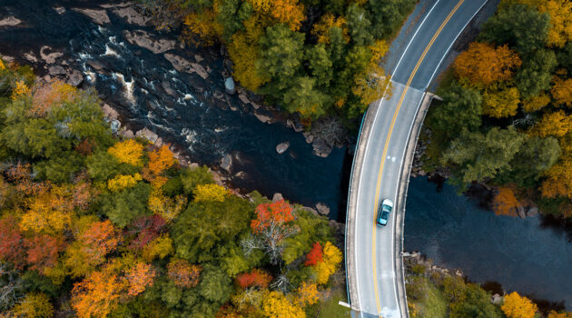 A scenic fall drive