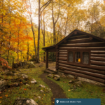 A cabin at Babcock State Park